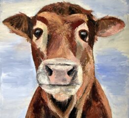 Mootiful the cow painting limited edition prints