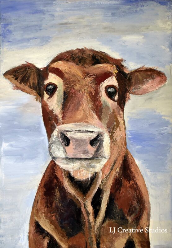 Mootiful the cow painting limited edition prints