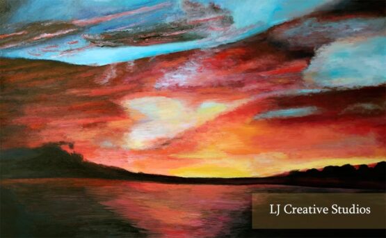 Sunset painting limited edition prints