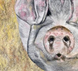 George the pig painting