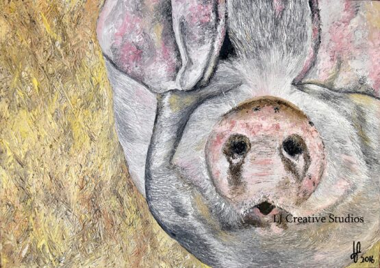 George the pig painting