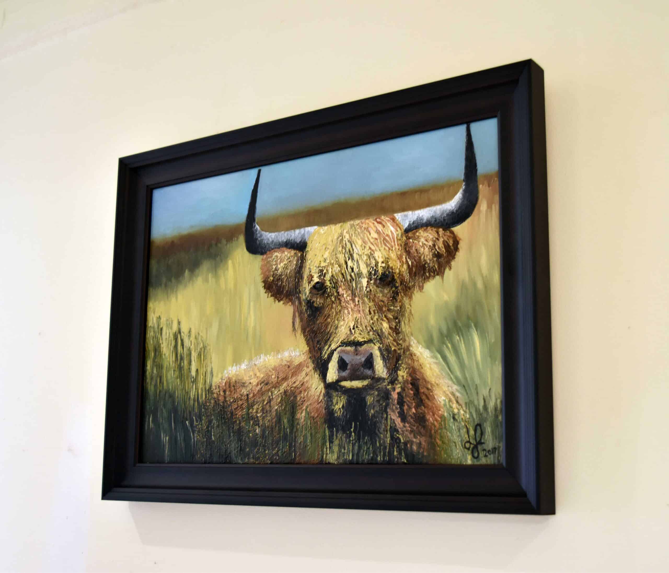 Scottish Highland Cow Wall Art - by Nature Photographer Debra Gail